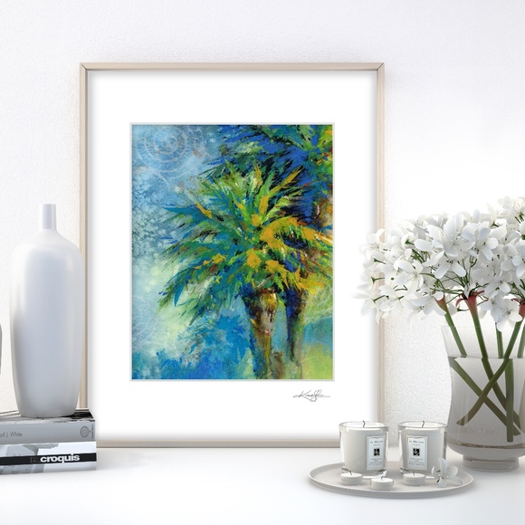 Palm Tree Art print from original painting - Picture 3 of 5